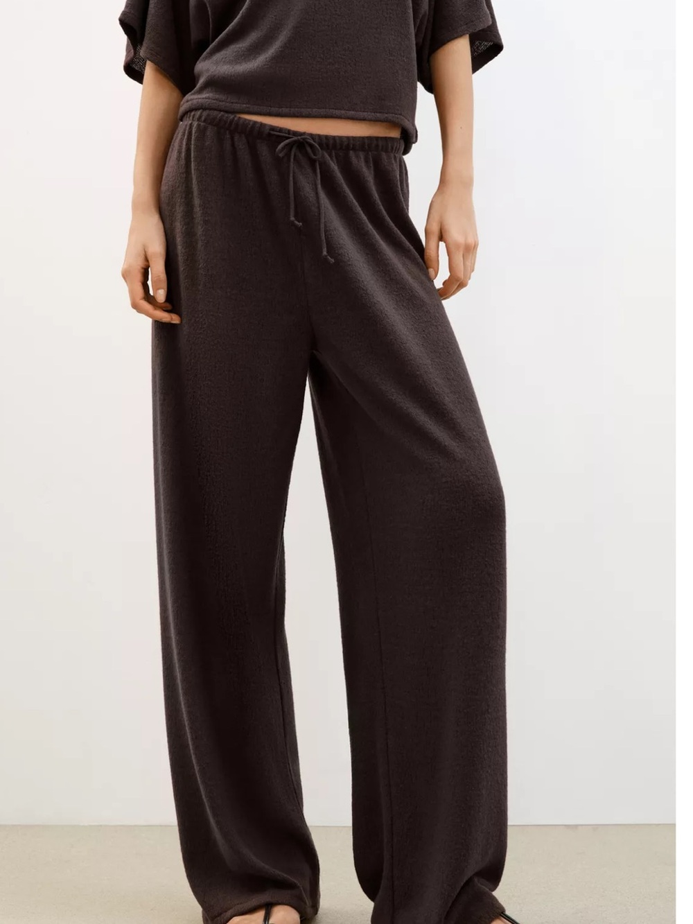 ZARA RUSTIC WIDE LEG PANTS